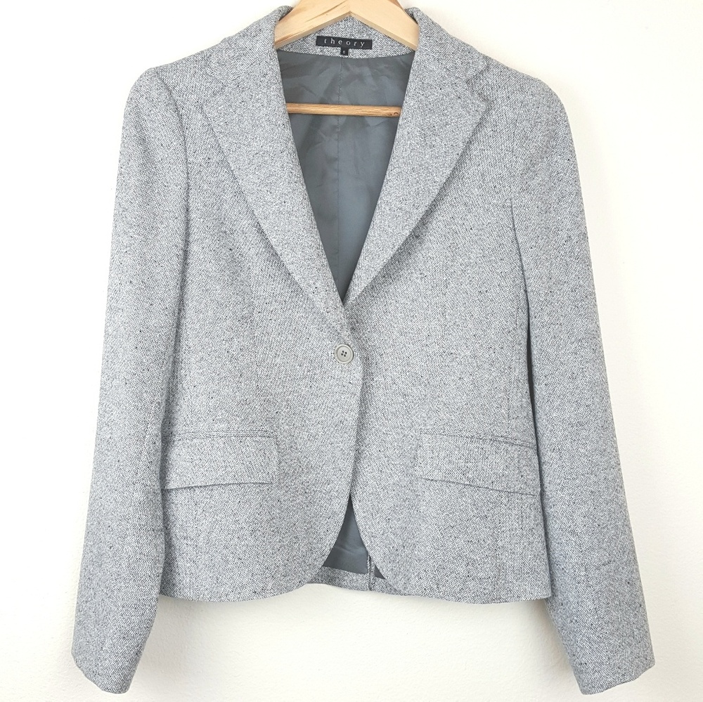 Theory | Pantsuit | Tweed Wool Suit